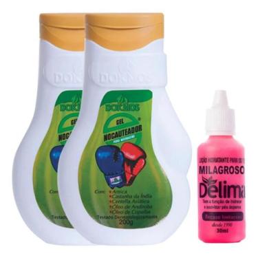 Imagem de Kit 2 Gel Nocauteador 200g Dokmos + Loção Milagroso Delima 30ml - Dokm