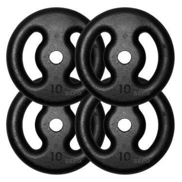 Imagem de Kit com 04 Anilhas de Ferro Fundido de 10 Kg - SEPO