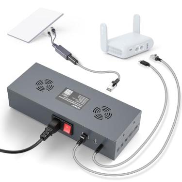 Imagem de XLTTYWL Kit adaptador CA Starlink Mini 12 V, 180 W GigE passivo e proteção ESD com saída de alimentação USB e tipo C e conversor DC, adaptador SPX entrada CA 110-260V para DC 48V/3A para Starlink Mini