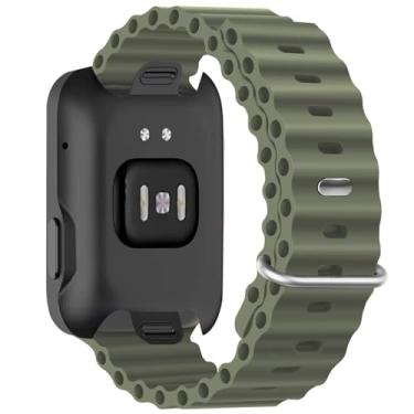 Imagem de Pulseira esportiva de silicone Ocean - compatível com Apple Watch Ultra 2/Ultra de 49 mm, 45 mm e 44 mm, unissex, respirável, macia e impermeável para iWatch Ultra 2, iWatch Ultra série 10 de 46 mm SE