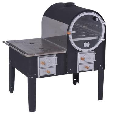 Imagem de Forno A Lenha Grande 80 Cm Com Fogão F751 Fornellar