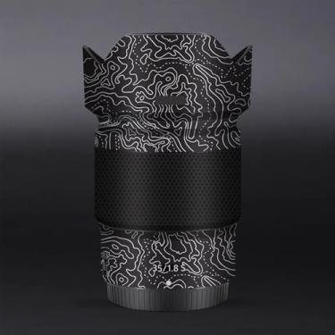 Imagem de Skin Lens Camera Skin Wrap Vinil Protetor Adesivo Acessórios de Fotografia para Nikon Z 35mm F1.8S (Contorno Preto Branco)