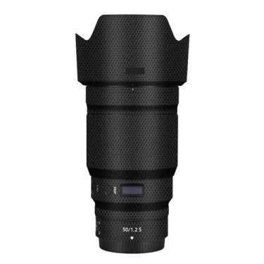 Imagem de Adesivo de lente de câmera para Nikon Z 50 mm F1.2S Película protetora de vinil decalque skin para 50 1.2 (preto matriz)