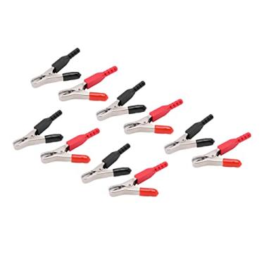 Imagem de Clipes de jacaré, Clipes de jacaré de Multímetro Pesado 40A Com de Pesados ​​de 10pcs para Barco de Caminhão de Carro