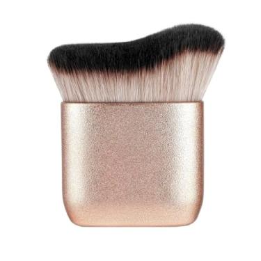 Imagem de Pincel de mistura autobronzeador grande, pincel Kabuki profissional para rosto e corpo, base, blush, bronzeador, aplicação de maquiagem