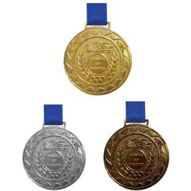 Imagem de Kit C/42 Medalhas Ouro+4 Medalhas Prata+4 Medalhas BronzeM36 - Crespar