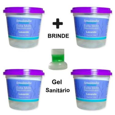 Imagem de 4 Antimofo Ambiente Secar Desumidificador Perfumado Armário Roupa Evit