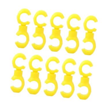 Imagem de Vaveren 10 peças de grampos para cabos de bicicleta, clipes profissionais de guia rotativos, cabos de freio de bicicleta, de freio de bicicleta para andar de, Amarelo