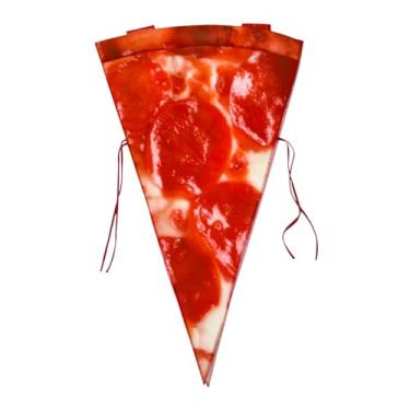 Imagem de Dynwave Fantasia de comida de Halloween Fantasia versátil de pizza para apresentações de palco e carnaval, para Adultos