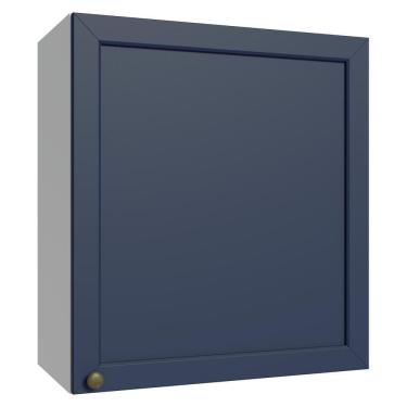 Imagem de Armário Aéreo 60 Cm 1 Porta Branco/azul Vik Madesa Branco/azul