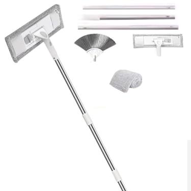 Imagem de TBATM Mops de Limpeza para Pisos um Conjunto, Mop Plano Poderoso com Pano de Fibra Ultra Fina para uso Seco e Molhado, para Parede, Carro,D,253cm