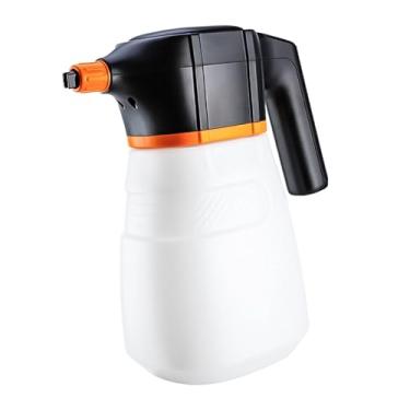 Imagem de IEUDNS Pulverizador de espuma elétrico, pulverizador pressurizado de bomba de 2L para limpeza e detalhamento de automóveis, Branco Laranja