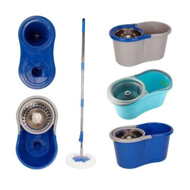 Imagem de Mop Balde Esfregão Giratório Com Alça Limpeza Em Geral