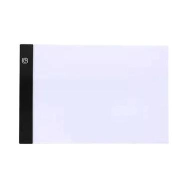 Imagem de Prancheta De Desenho LED Infantil Transparente Com Brilho Ajustável E 