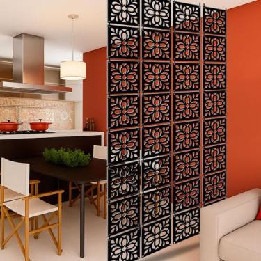 Imagem de Kit 12 painel decorativo divisória de ambiente sala cozinha escritório