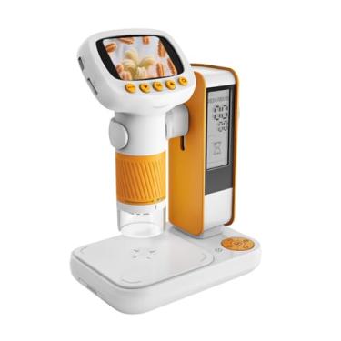 Imagem de Diydeg Microscópio Infantil, Tela de 2 Polegadas 1000X Magnificação Handheld Desktop 2in1 Microscópio Digital Portátil Câmera de Microscópio Digital para Crianças Estudantes