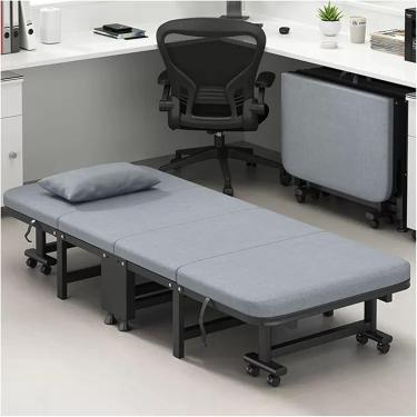Imagem de Cama Dobrável Com Colchão, Cama De Hóspedes Dobrável Portátil Para Adultos, Cama Dobrável Com Colchão De Esponja De Alta Densidade, Cama Dobrável Com Economia De Espaço, 190x80cm