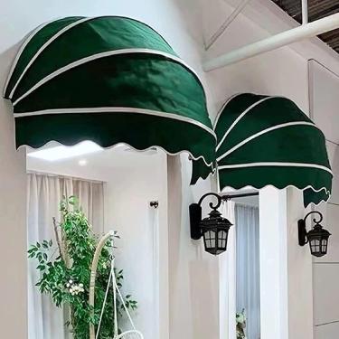 Imagem de Toldo De Porta De Janela Sun Shade Canopy Dome Toldo Dobrável Dossel Ao Ar Livre Capa De Tecido De Poliéster Moldura De Liga De Alumínio Cores Personalizadas