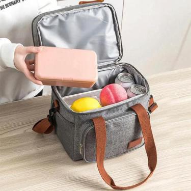 Imagem de Bolsa Térmica Quentes Lancheira Compacta Escola - Relet