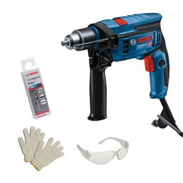 Imagem de Furadeira Bosch 750W Gsb13Re Sem Maleta + Brocas Hss 110V