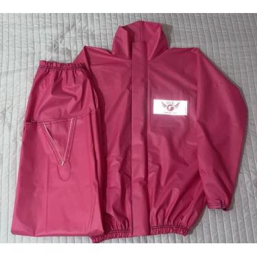 Imagem de Capa de Chuva para Motociclista em PVC 100% Impermeável - Fly, Rosa go