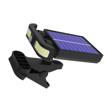 Imagem de Luzes Solares de Jardim,Luzes Solares Com Clip Para Exterior - Iluminação De Cerca Com Sensor De Movimento Para Jardim Refletor Em Relvado Campismo Varanda Entradas Piscina Quintal Casa Garagens