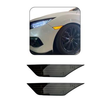 Imagem de Led lateral 12V Preto com Amarelo Honda Civic G10 Si Sport