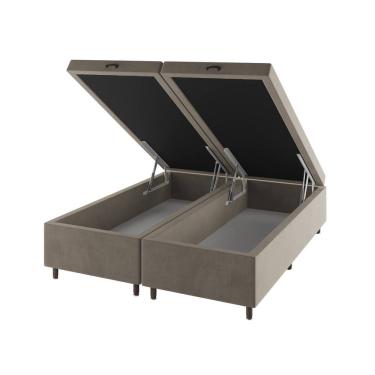 Imagem de Base Box Bau Queen Size Cairo (43x158x198cm) Perola - Casa Giulia