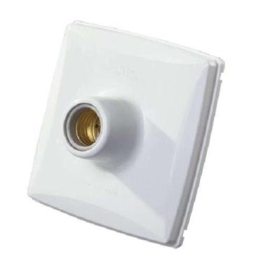 Imagem de Plafon Pvc Branco Soquete Porcelana 100w/250v - Mectronic - MEC TRONIC