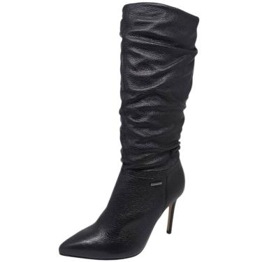 Imagem de Bota Feminina Salto Fino Cano Alto Elegante Moderna Bottero