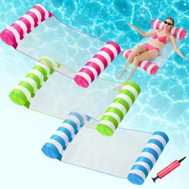 Imagem de Piscina inflável Flutua OKSUWATER 4 em 1 Water Hammock, pacote com 3