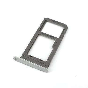 Imagem de E-REPAIR SIM, compartimento para suporte de cartão SIM com anel de borracha à prova d'água de substituição para Samsung Galaxy S7 Edge G935, Prata