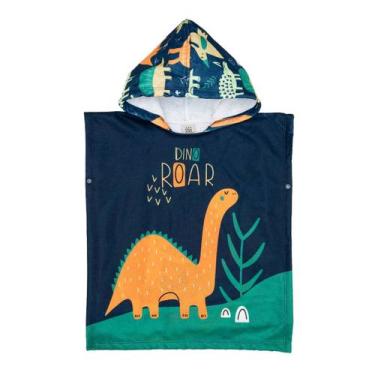 Imagem de Roupão Poncho Animado com Capuz - Fofotinhos, Floresta dos dinos m127,