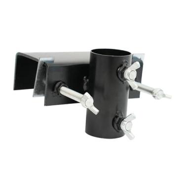 Imagem de Ioensy Suporte para guarda-sol de, suporte ajustável de metal para guarda-sol multiuso, grampo fixo para de pátio, postes de barco, cercas e piscinas, Vertical
