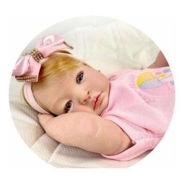 Imagem de Bebe Reborn Menina Boneca Silicone Realista, Loirinha . Sh02 - Ana dol
