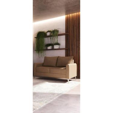 Imagem de Sofá 2 Br 0,10 2 Ass 0,55 Davos 2 Lugares. Bipartido Marrom