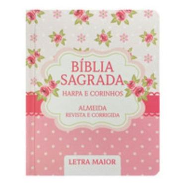 Imagem de Bíblia L. maior capa dura ppm arc full color c/ harpa - scrap book