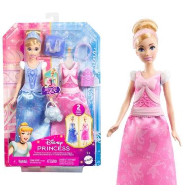 Imagem de Disney Princesa Cinderela Mudança de Vestido - Mattel