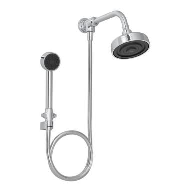 Imagem de Chuveiro Deca Acqua Plus 1990.C.STD.KIT.N de Parede com Desviador Cromado