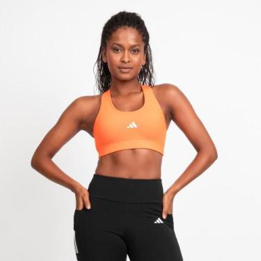 Imagem de Top Treino Basico Suporte Medio - Adidas, PP, Laranja, Impact orange