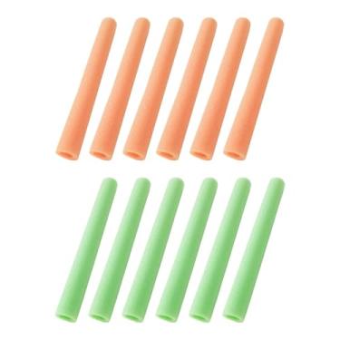 Imagem de simhoa 12 peças de mangas de espuma para trampolim, protetores de cano, capas protetoras para cama de salto, acessórios para trampolim infantil, Verde E Laranja