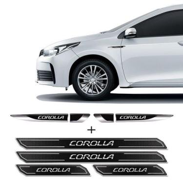 Imagem de Kit Aplique Lateral Corolla 2015/2019 + Soleira Protetora - SPORTINOX,