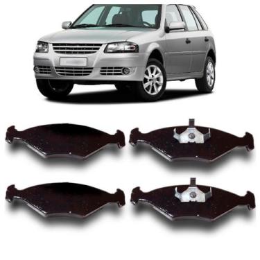 Imagem de Jogo Pastilha Freio Dianteira Gol Parati Saveiro Syl 1407 - METALSYSTE