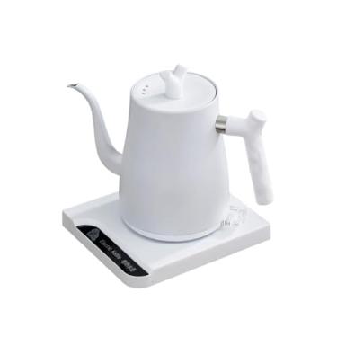 Imagem de Fenteer Chaleira elétrica de pescoço de ganso, bule multiuso para água fervente, caldeira de água quente para restaurante, cozinha, sala de chá, café, bar, Branco, 1000l