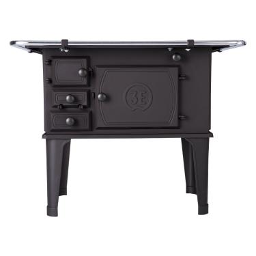 Imagem de Fogão a Lenha N1 Ferro Fundido com Grelha e Pés Removíveis 3E - Preto