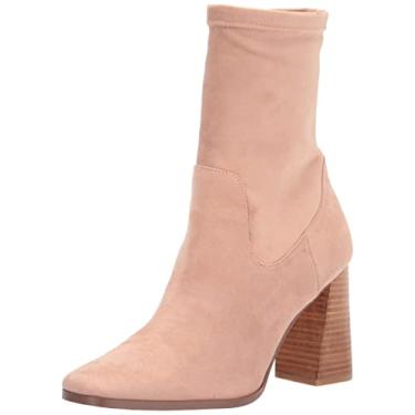 Imagem de Chinese Laundry Bota feminina Kyrie camurça cano médio, Natural, 7.5