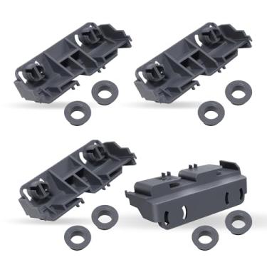 Imagem de Kit de suporte de rack e rolo de lava-louças WD28X27241 atualizado compatível com rodas inferiores para lava-louças GE, Hot-point, Hai-er, cabe no lado esquerdo e direito, substitui WD12X10446