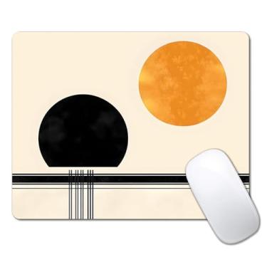 Imagem de Aesthetics Art Boho Mouse pads para mesa, computador portátil pequeno mouse pad para laptop sem fio, 24 cm x 20 cm design base de borracha antiderrapante mousepad superfície lisa para casa, escritório