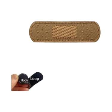 Imagem de Emblema Tático Bordado OK Morale Com tiras autocolantes Para Roupas E 