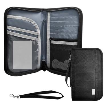 Imagem de A AIKOOL Organizador de documentos de viagem e carteira de passaporte – bloqueio RFID, leve e impermeável, organizador de viagem de grande capacidade para mulheres e homens para itens essenciais de